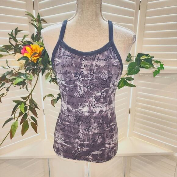 LULULEMON POWER Y TANK GRAY SIZE 6 - Picture 1 of 5